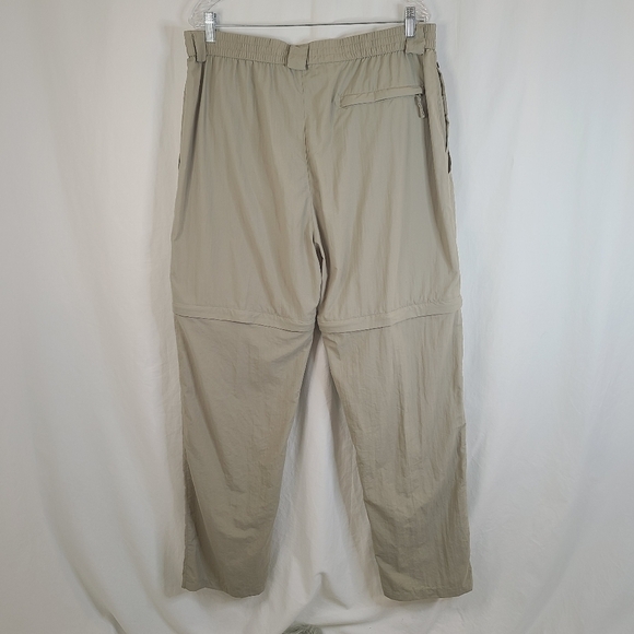 Against The Elements Men's Khaki Convertible Adventure Pants Size Large - Picture 2 of 10